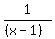 1%2F%28%28x-1%29%29