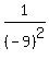 1%2F%28-+9%29%5E2