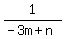 1%2F%28-3m%2Bn%29