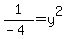 1%2F%28-4%29=y%5E2