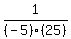1%2F%28-5%29%2825%29