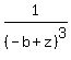 1%2F%28-b+%2B+z%29%5E3+