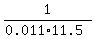 1%2F%280.011%2A11.5%29