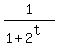 1%2F%281%2B2%5Et%29