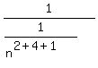 1%2F%281%2F%28n%5E%282%2B4%2B1%29%29%29