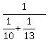 1%2F%281%2F10%2B1%2F13%29