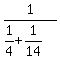 1%2F%281%2F4%2B1%2F14%29