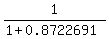 1%2F%281+%2B+0.8722691%29