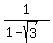 1%2F%281+-+sqrt%283%29%29