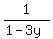 1%2F%281-3y%29