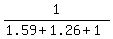 1%2F%281.59+%2B+1.26+%2B+1%29