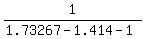 1%2F%281.73267-1.414-1%29