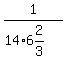 1%2F%2814%2A6%262%2F3%29
