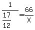 1%2F%2817%2F12%29=66%2FX