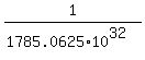 1%2F%281785.0625%2A10%5E32%29