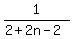 1%2F%282+%2B+2n+-2%29