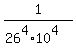 1%2F%2826%5E4%2A10%5E4%29+