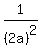 1%2F%282a%29%5E2
