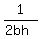 1%2F%282bh%29