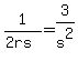 1%2F%282rs%29+=+3%2Fs%5E2