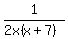 1%2F%282x%28x%2B7%29%29