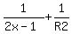 1%2F%282x-1%29%2B1%2FR2