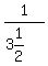 1%2F%283%261%2F2%29
