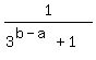1%2F%283%5E%28b-a%29+%2B+1%29