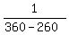 1%2F%28360-260%29