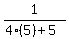 1%2F%284%285%29%2B5%29
