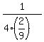 1%2F%284%2A%282%2F9%29%29