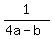 1%2F%284a+-+b%29