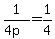 1%2F%284p%29+=+1%2F4