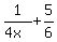 1%2F%284x%29+%2B+5%2F6