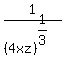 1%2F%284xz%29%5E%281%2F3%29