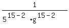 1%2F%285%5E%2815-2%29%2Ag%5E%2815-2%29%29
