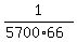 1%2F%285700%2A66%29