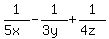 1%2F%285x%29+-+1%2F%283y%29+%2B+1%2F%284z%29