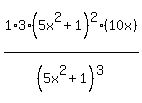1%2F%285x%5E2+%2B1%29%5E3+%2A+3%285x%5E2%2B1%29%5E2%2810x%29