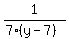1%2F%287%28y-7%29%29