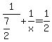 1%2F%287%2F2%29+%2B+1%2Fx+=+1%2F2+