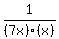 1%2F%287x%29%28x%29