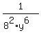1%2F%288%5E2+%2A+y%5E6%29