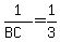 1%2F%28BC%29=1%2F3