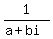 1%2F%28a%2Bbi%29