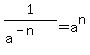 1%2F%28a%5E%28-n%29%29+=+a%5En