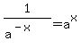 1%2F%28a%5E%28-x%29%29+=+a%5Ex