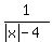 1%2F%28abs%28x%29-4%29