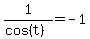 1%2F%28cos%28t%29%29+=+-1