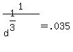 1%2F%28d%5E%281%2F3%29%29=.035